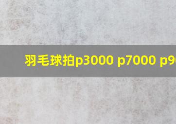 羽毛球拍p3000 p7000 p9000